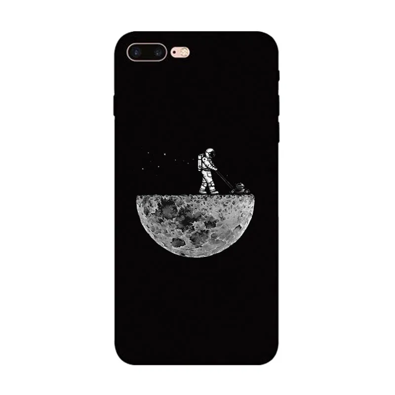 Love Heart Black Soft TPU Matte Case For iPhone 7 8 Plus XS Max XR Fundas Coque Cover 6 6s X 5S SE Bags |