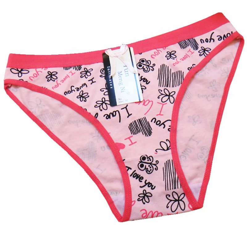 Female Underwear Sexy Panties Women Cotton printed Letter Briefs Butterfly Shorts Intimates Lingerie Underpants 5 Pcs/Lot |