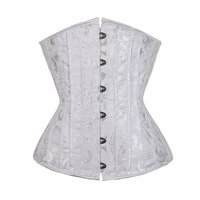 women corset underbust waist cincher corsets 26 boned black white gothic corset top bustier plus size corpete corselet xs 6xl