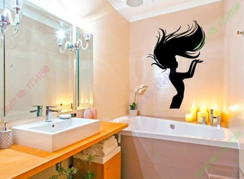 Новые наклейки на стену Виниловая наклейка женская модель украшение для салона