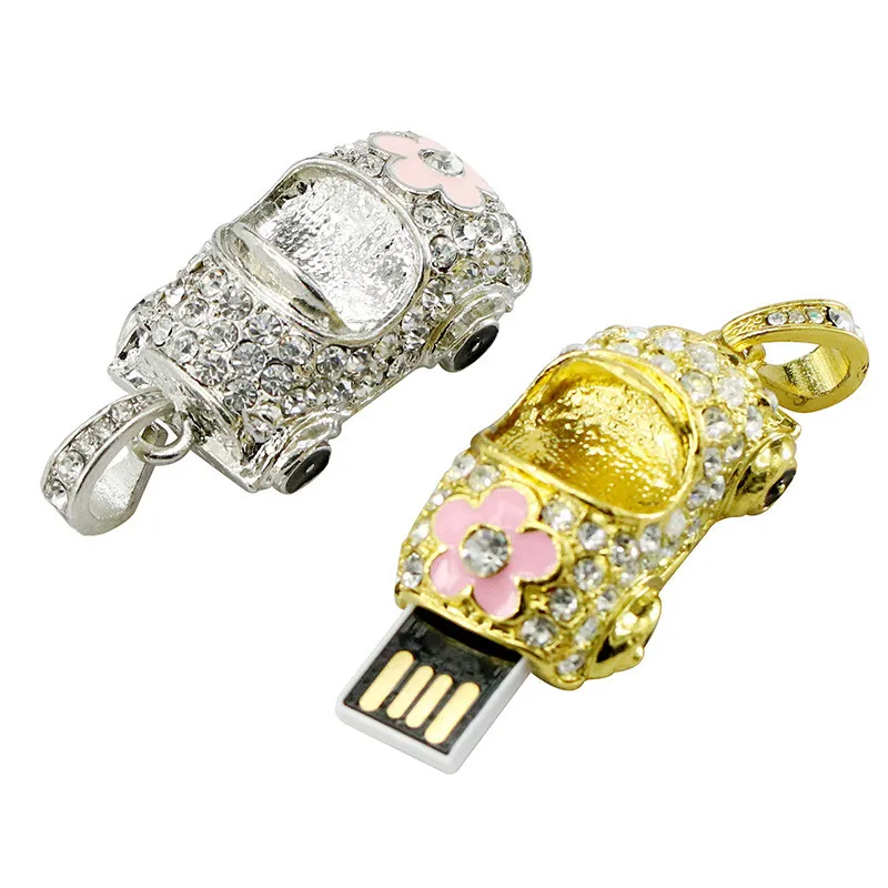 Хрустальные спортивные автомобильные USB флэш-накопители мини металлический