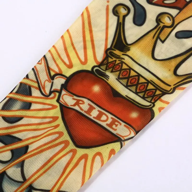 Анти Солнечный свет Мода Мужчины и Женщины татуировки на руку ногу рукава