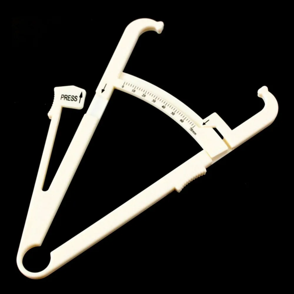 Body Fat Caliper Tester Fitness Analyzer Measuring Charts Keep Health Slim Clamp Foldable Measurement Tool for Men Women | Инструменты