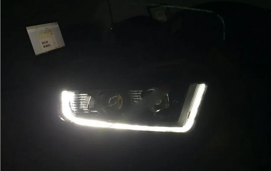 Динамический видео дисплей автомобиля Стайлинг для боковая фара Edge led головной свет Escape Головной фонарь drl