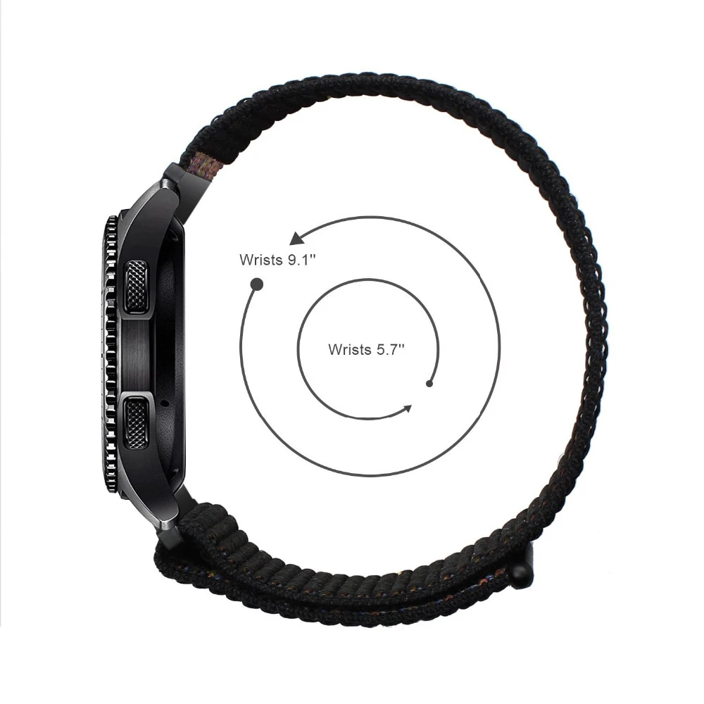 Новое поступление нейлоновый холщовый ремешок для samsung Galaxy Watch 46 мм SM-R800 42 мм SMR810 браслет умные аксессуары