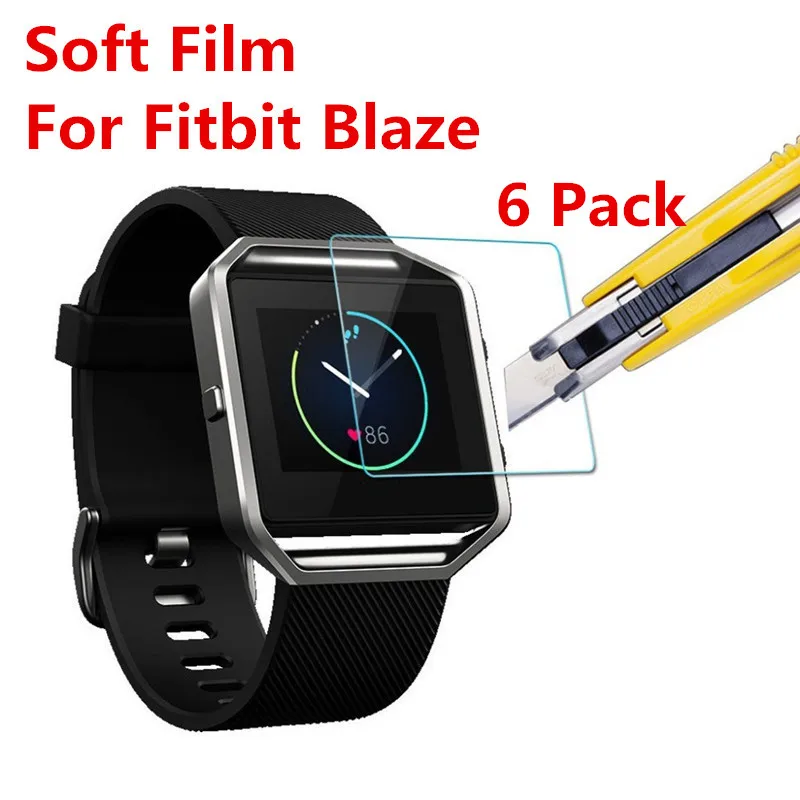 Protector de pantalla transparente para Fitbit Blaze, película suave PET de alta...