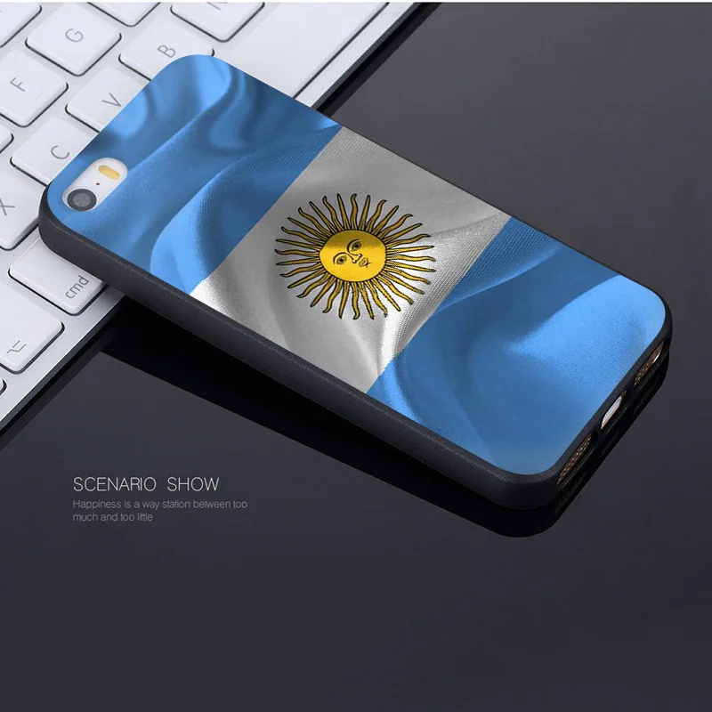 Чехол MaiYaCa для iphone 7 6 X флаг Аргентины баннер чехол Apple iPhone 8 6S Plus XS XR SE
