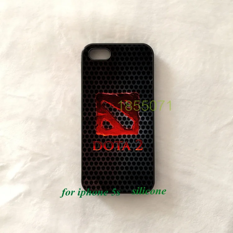 Dota 2 черный твердая кожа случаи мобильного телефона для iphone 5c 4S 5S 6 s плюс splus чехол