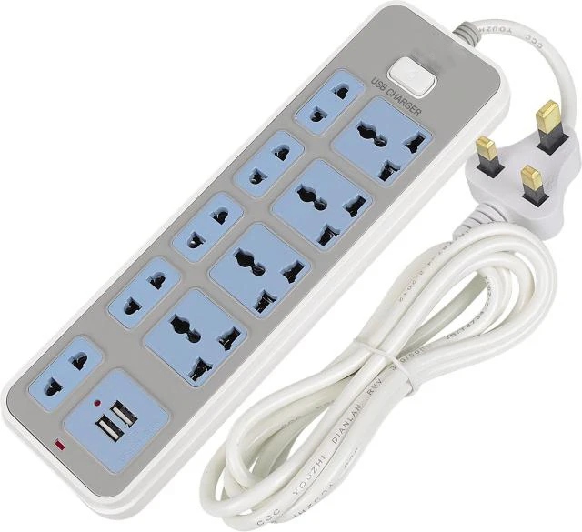 2USB Jack 4 AC power умная розетка. С переключателем 2 м электрический провод-удлинитель панель адаптера для телефона камеры дома