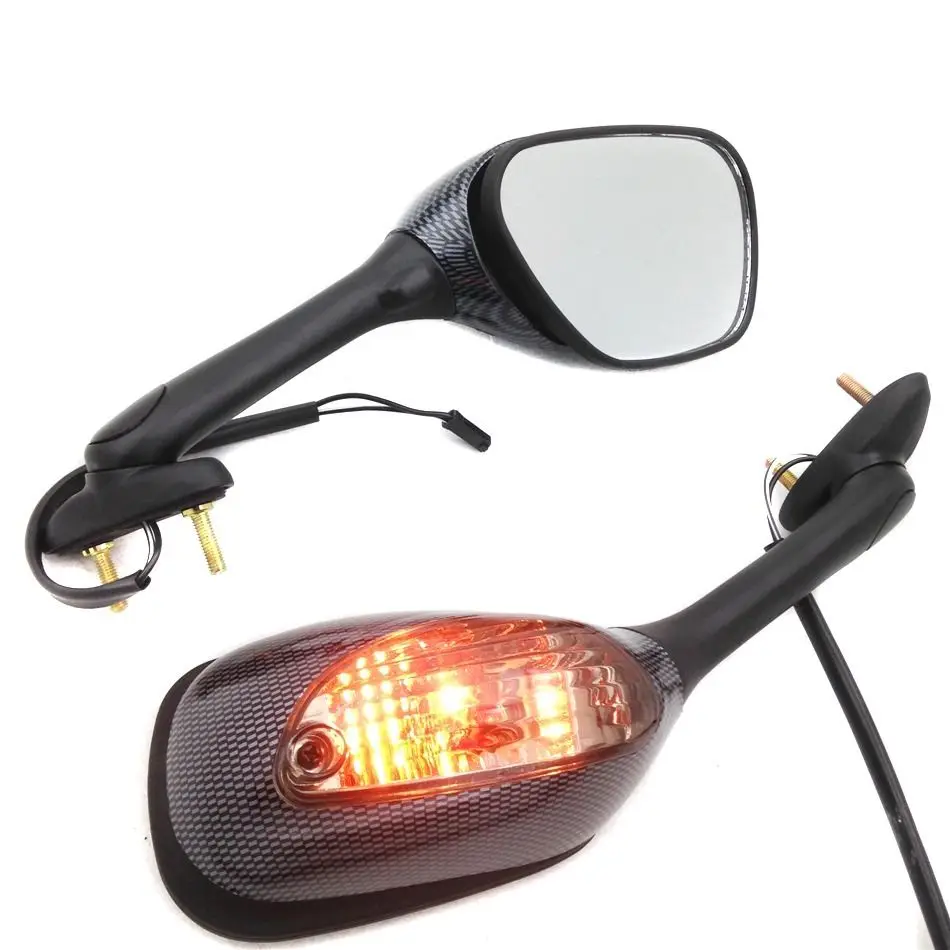 

Motorcycle Turn Signal Side Rearview Mirrors For Suzuki GSX-R 600/750 2006-2015, GSXR 1000 2001-2015, SV650 03-08, SV1000 03-07