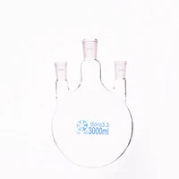 three necked flask straight shapewith three necks standard ground mouthcapacity 3000mlmiddle joint 2942lateral joint 2440