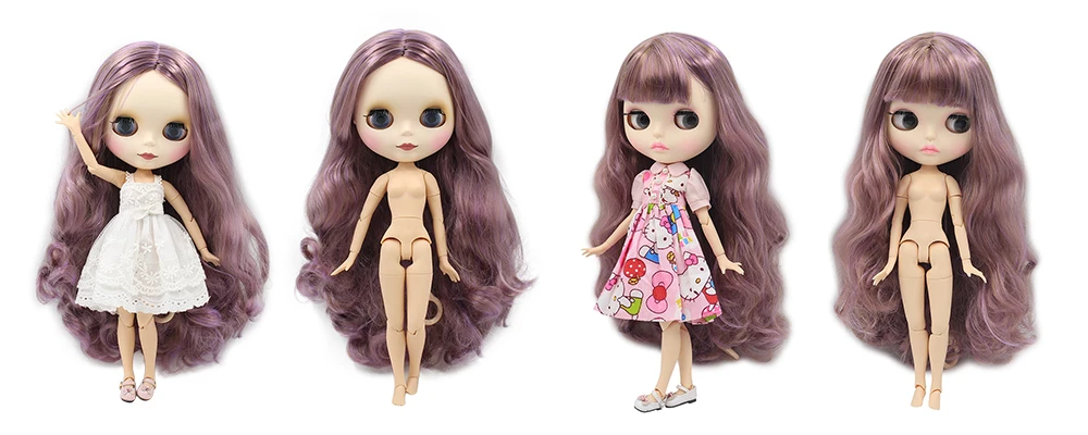 Ледяная фабрика Blyth кукла шарнир тело DIY обнаженные игрушки BJD модные куклы девушка подарок Специальное предложение на продажу с лицом оболочки ручной набор A& B