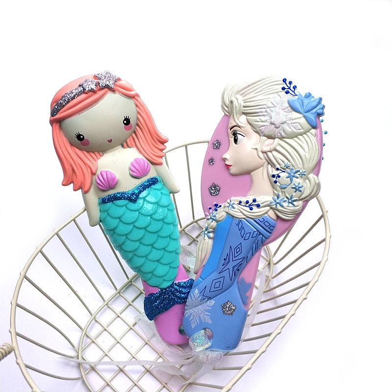 Disney 2018 дети гребень 3D замороженные принцессы щетки для волос рисунок Hello Kitty Уход