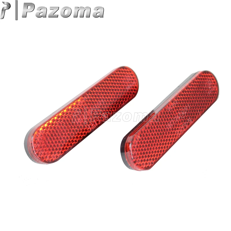 Pazoma Новинка 2 шт. пластиковые мотоциклетные красно желтые овальные безопасные