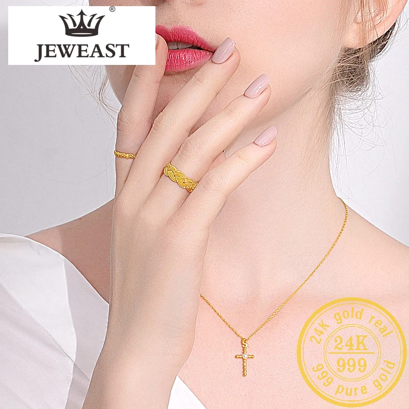 BTSS 24K кольцо из чистого золота Настоящее AU 999 кольца из твердого золота элегантные блестящие красивые высококлассные трендовые классические ювелирные изделия горячая Распродажа Новинка