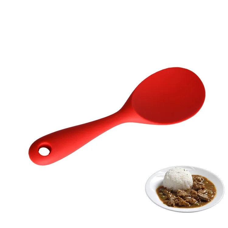 

Silicone Non-stick Pot Rice Scoop Meal Spoon Kitchen Utensils