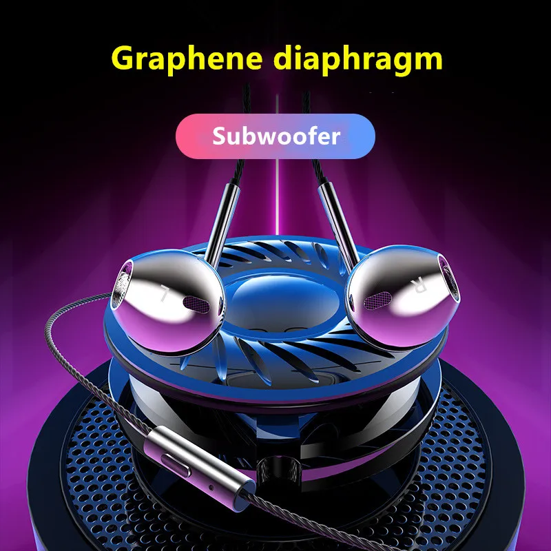 OwnFone V10 Проводные металлические наушники-вкладыши Hi-Fi стерео наушники 3,5 мм тяжелый бас с микрофоном спортивные наушники для музыки игровая гарнитура
