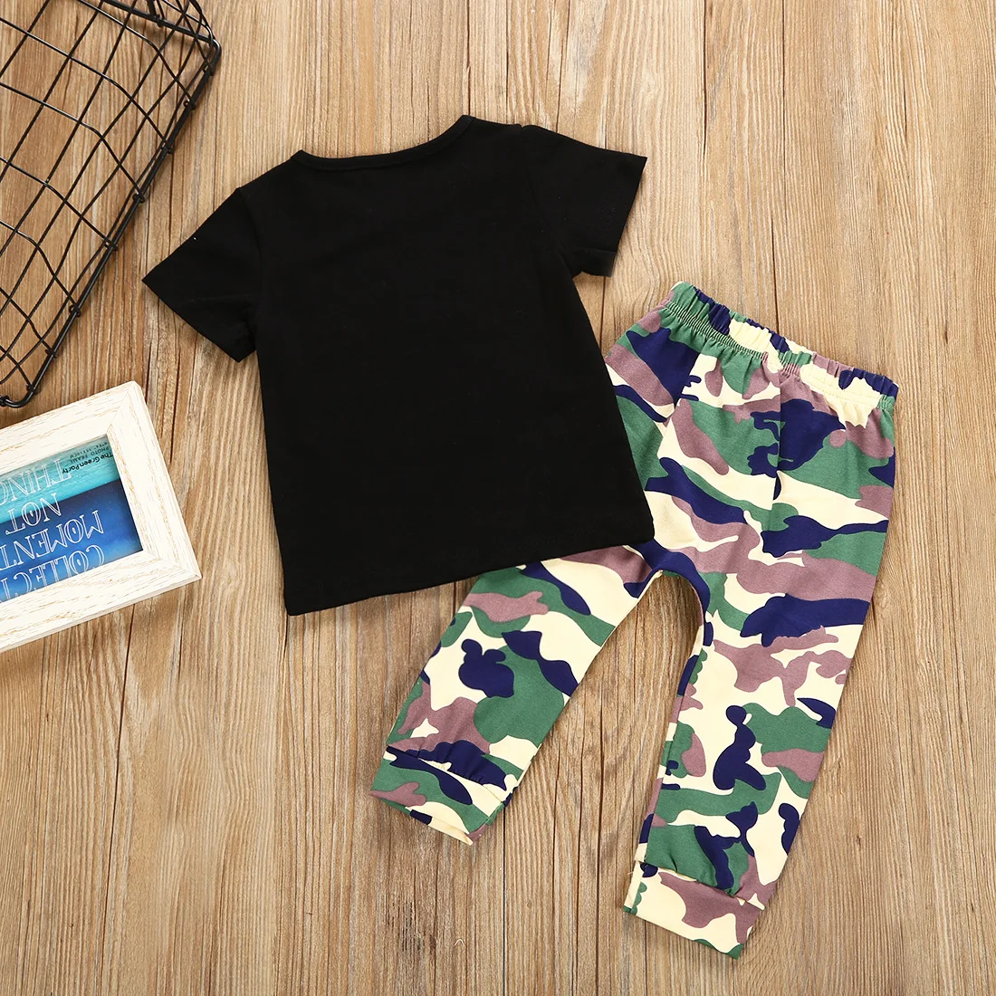 Kids Fashion Summer Printed Boys Clothes Set 2Pcs Kid Boys Tops T-shirt And Pants Legging Casual Children Boys Outfits