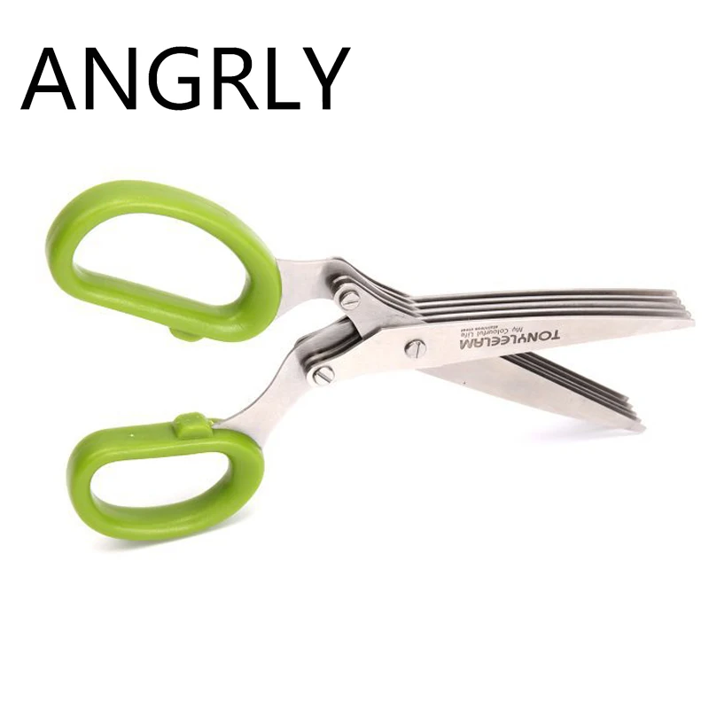 Многофункциональные кухонные ножи из нержавеющей стали 5 Многослойные ножницы