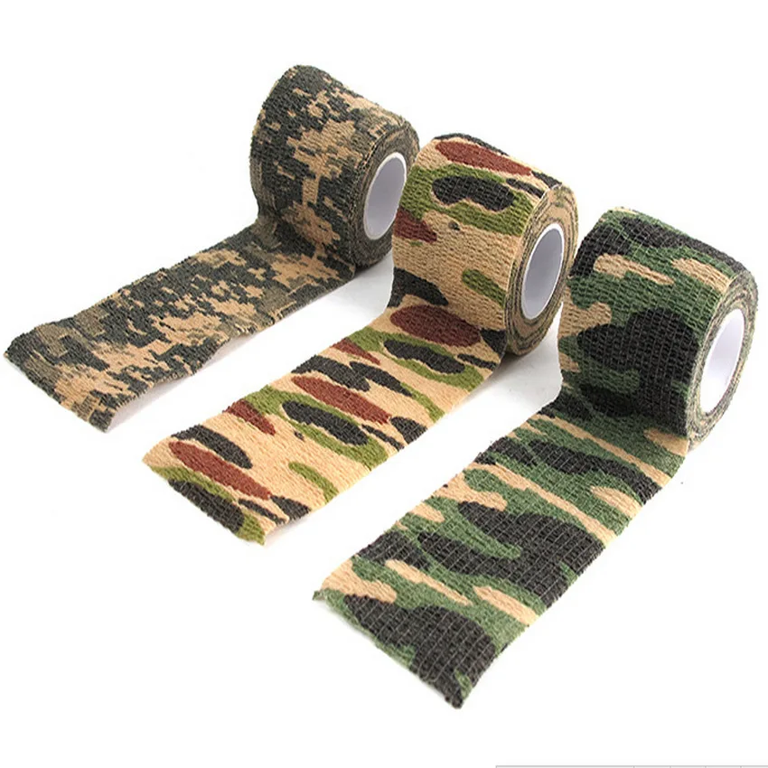 1 рулон 5 см в ширину самоклеящиеся Флизелиновые клей клейкая лента с камуфляжным