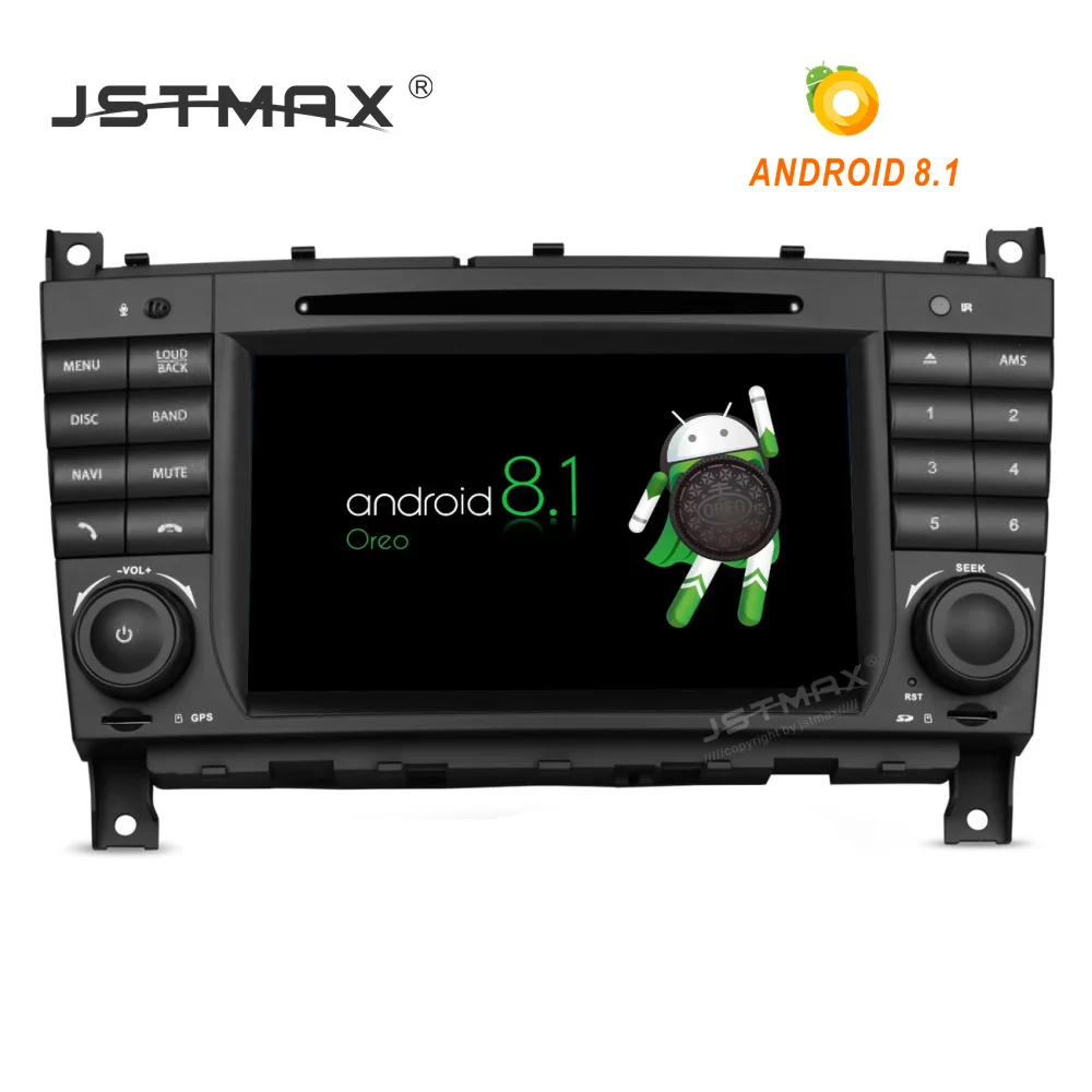 JSTMAX Android 8.1 Radio IPS Screen Car DVD Player for Mercedes Benz E-Class W203 C180 C200 C220 C230 C240 C250 W209 2005-2006 | Автомобили