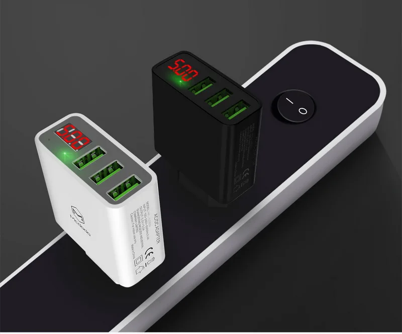 MCDODO 15 Вт светодиодный дисплей 3 USB зарядное устройство для мобильного телефона для iPhone samsung портативный универсальный Быстрая зарядка USB настенный адаптер для путешествий EU