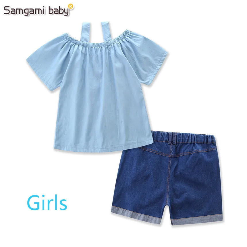 SAMGAMI летние топы с коротким рукавом и шорты для родителей детей девочек мамы