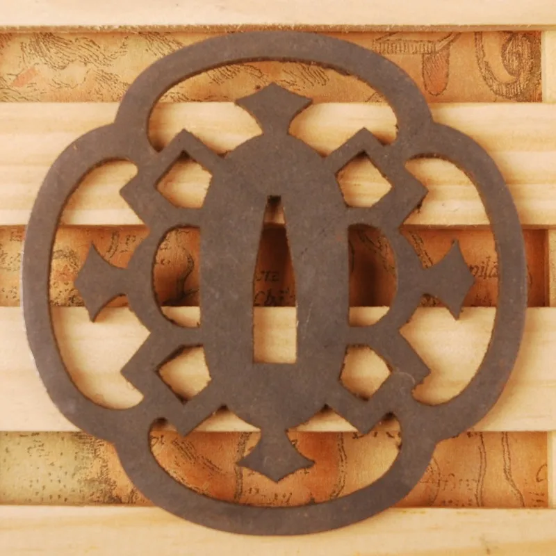 Красивый и красивый меч для установки железа Tsuba защита рук японских самурайский