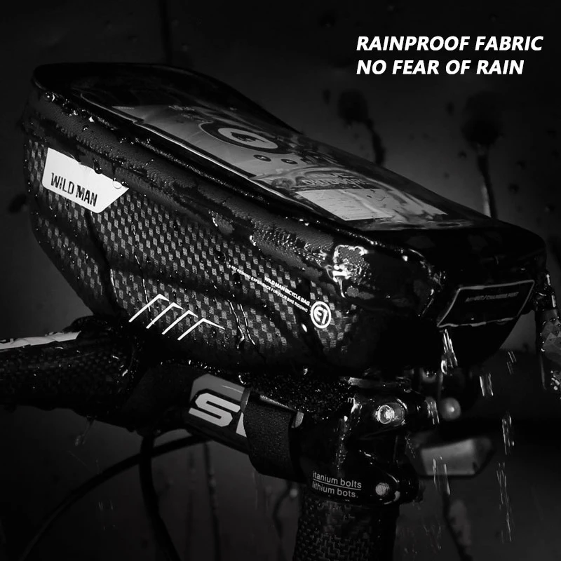 Сумка на руль велосипеда водонепроницаемая для смартфона аксессуар велоспорта |