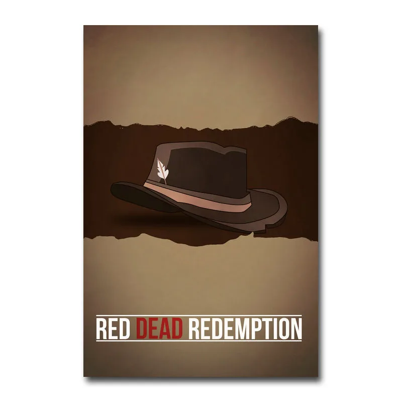 Холщовый постер Red Dead выкуп 2 настенный художественный принт картина обои 20x30 60x90