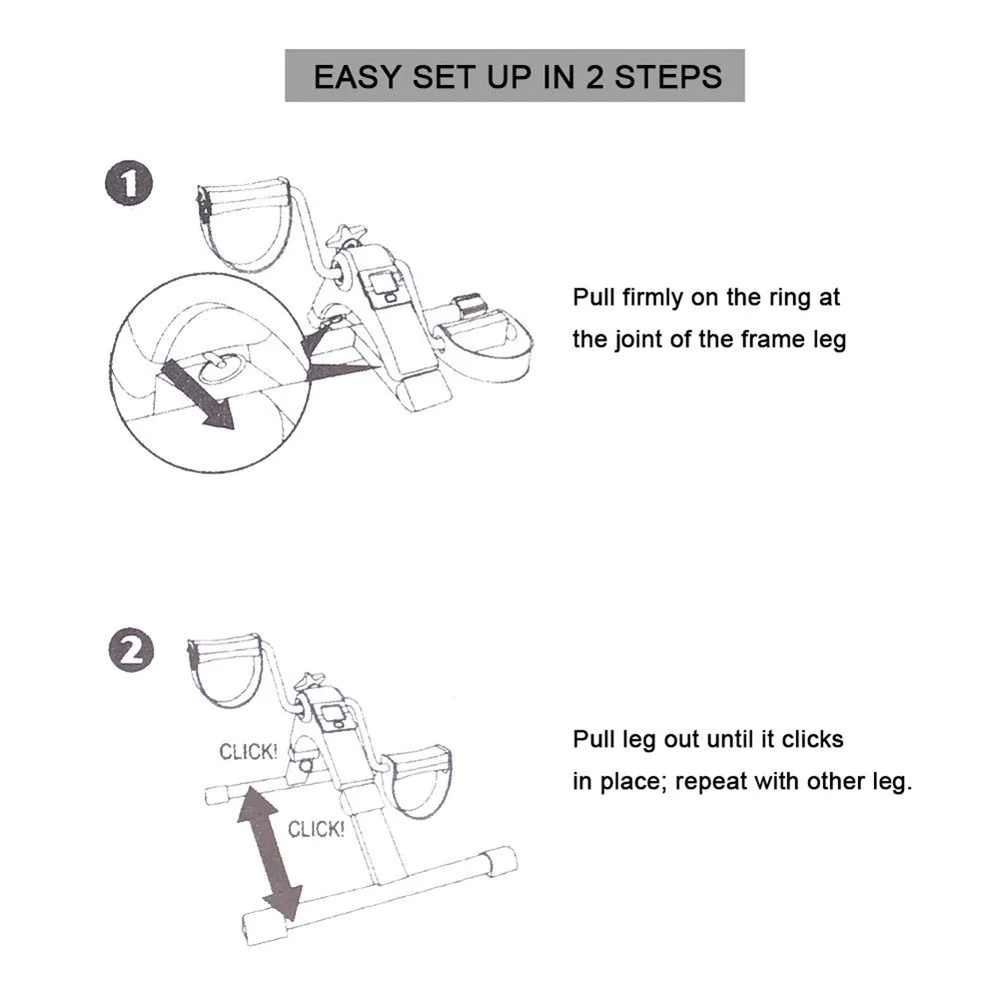 저렴한 휴대용 미니 스테퍼 디딜 방아 심장 피트니스 스테퍼 다리 기계, 실내 체육관 운동 회전 자전거 슬리밍 러닝 머신 HWC