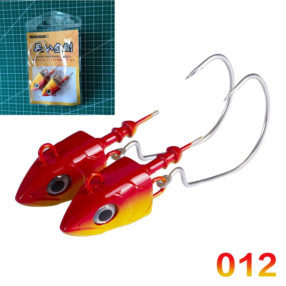 head-012 Hunthouse black minnow easy shinner свинцовая джиг головная Мягкая приманка pescar leurre для рыбалки бас 25 г 40 г 60 г 90 г 120 г стиль - Цвет: head-012
