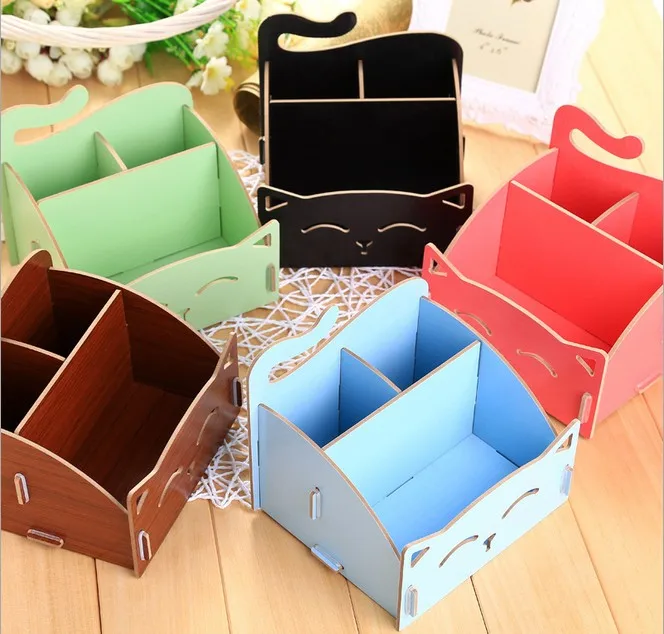 Деревянный милый карандаш для кошачьей ручки сделай сам органайзер косметики