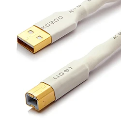WALLE OCC медный посеребренный DAC USB кабель для передачи данных и аудио кабель усилителя - Цвет: A-B