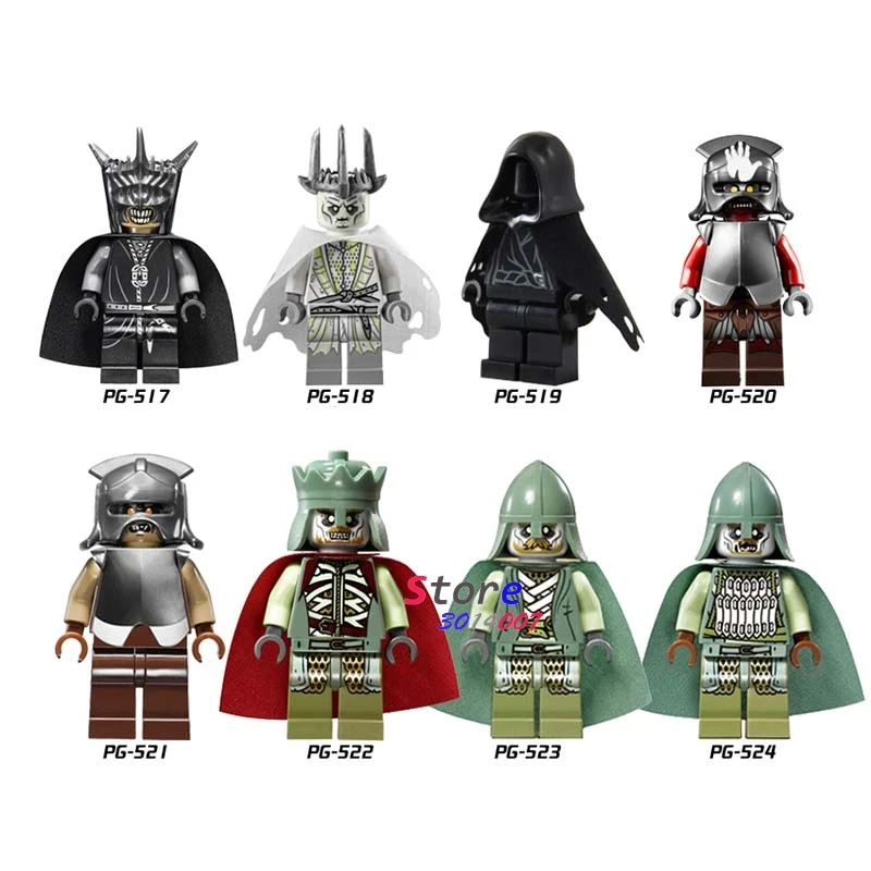 10Set-PG8036 10 комплектов, Волшебная серия из фильма 4, Властелин колец, Игра престолов, фигурки, строительные блоки, игрушка, модель, кубики для детей - Цвет: 10Set-PG8036