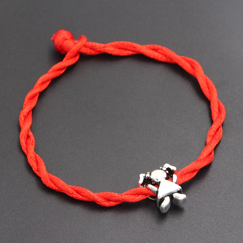 Новинка 2020 милые бусы для девочек 4 мм браслет с красной нитью Lucky Red ручной работы