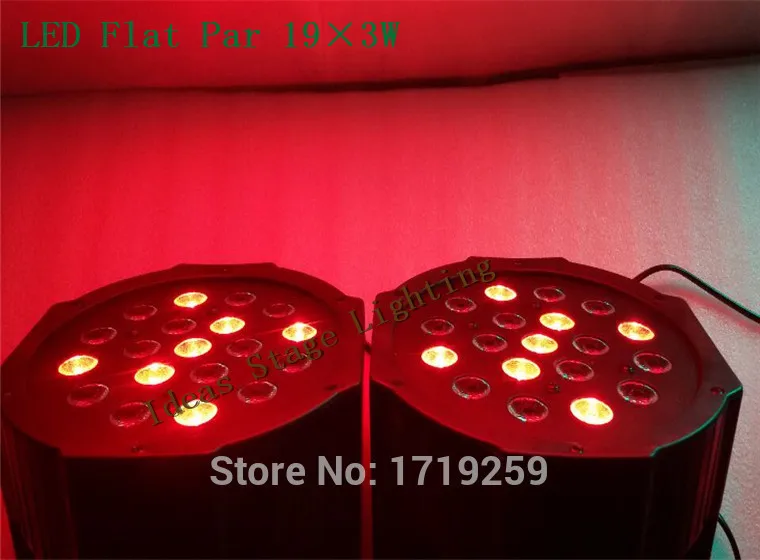American DJ Lightings New Flat LED Par Light RGB SlimPar 64 High Bright 19x3W DMX Stage Wash 3/7 Channels | Освещение