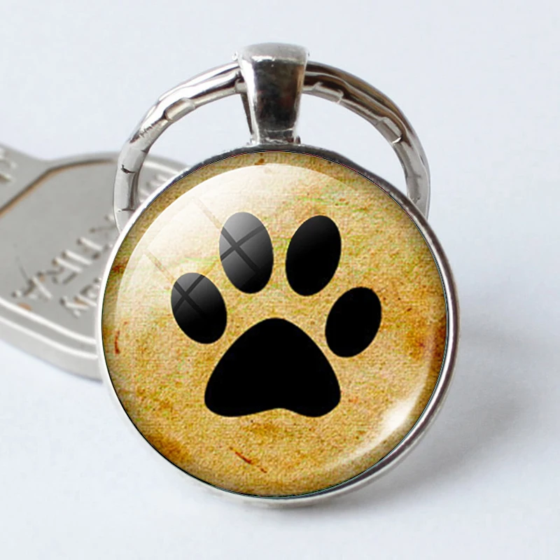 Подвеска в виде собаки с надписью Мой друг отпечатки лап брелок для влюбленных