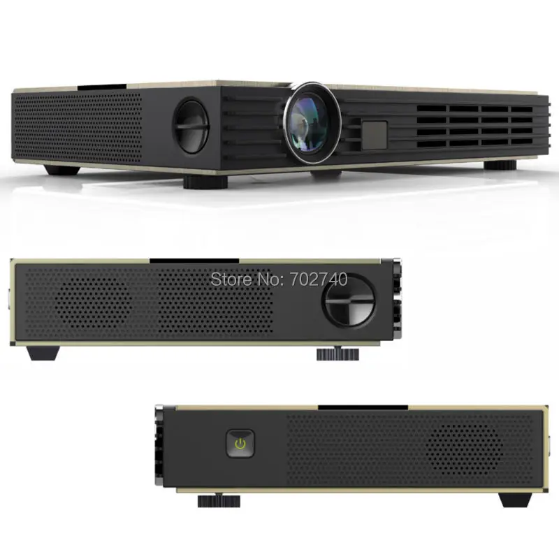 2017 Новый Металлический корпус DLP WiFi Высокая Яркость 7100 Люмен Android СВЕТОДИОДНЫЕ