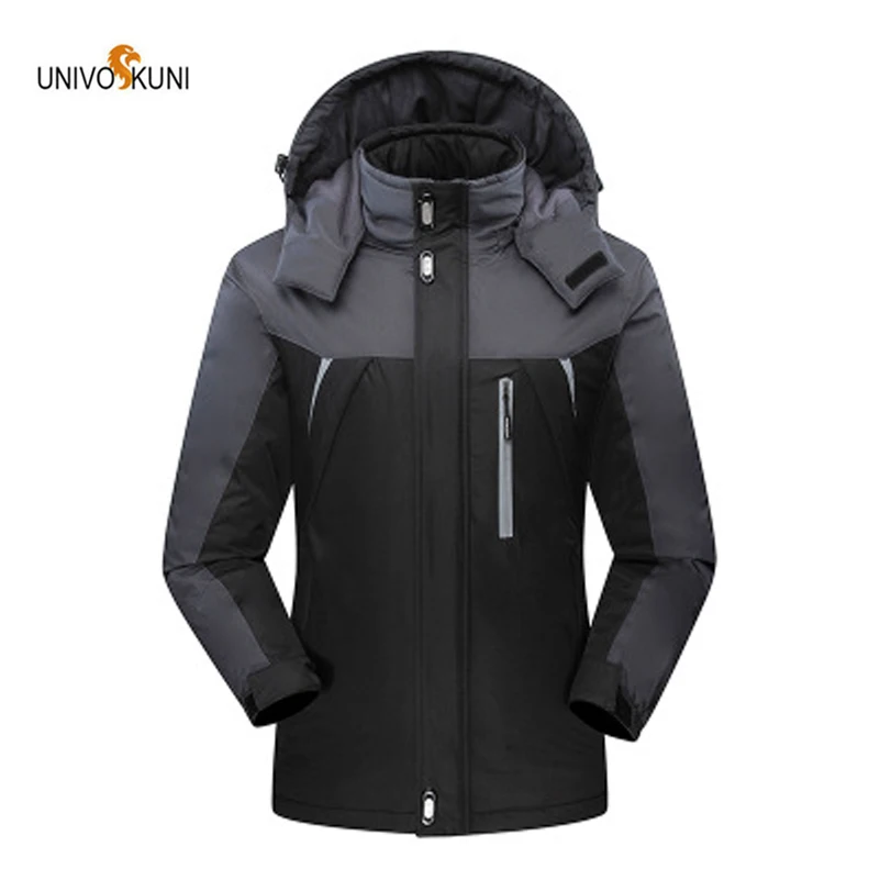 UNIVOS KUNI осень и зима плюс бархат толстый теплый пальто уличная рабочая одежда