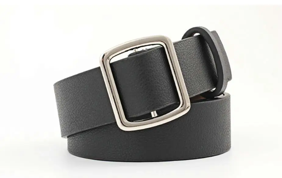 Ремень женский из искусственной кожи круглая пряжка | Аксессуары для одежды