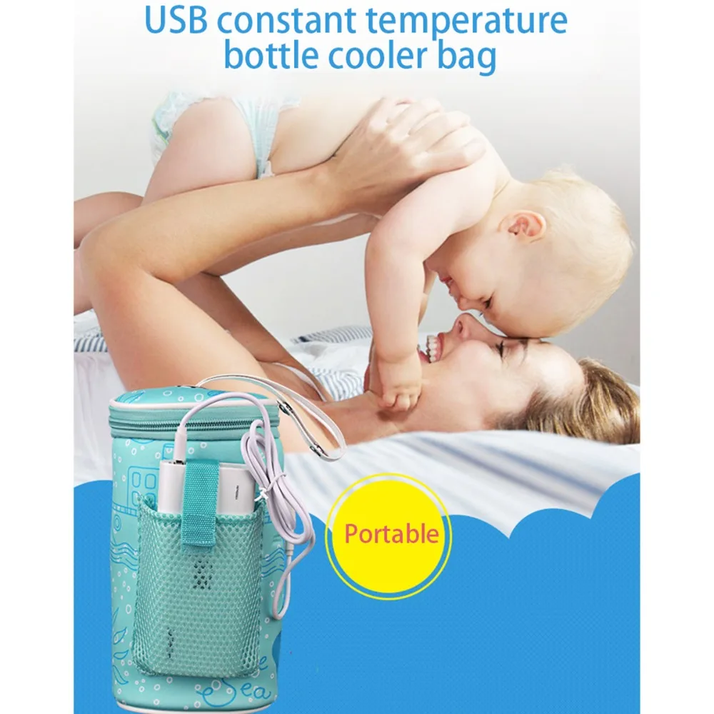 Портативный USB Детских Молочных Бутылочек Термальность мешок обогреватель