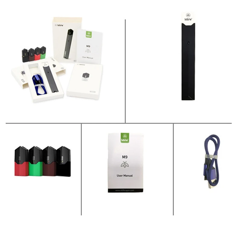 Mlife Vape Комплект Встроенный 200мА выход распылитель бак Универсальный для JUUL картридж электрический комплект сигарет