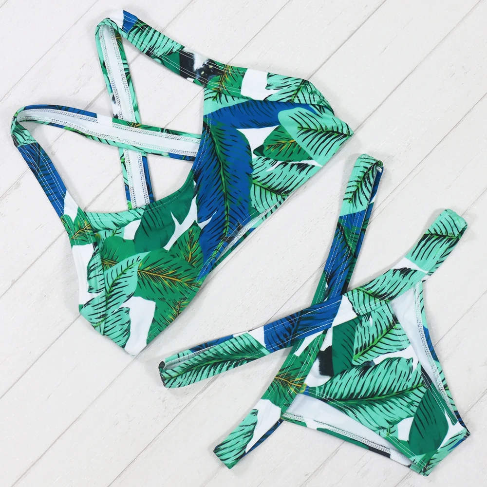 Новое поступление 2017 пикантные бикини 6 цветов купальник с перекрестной спиной и
