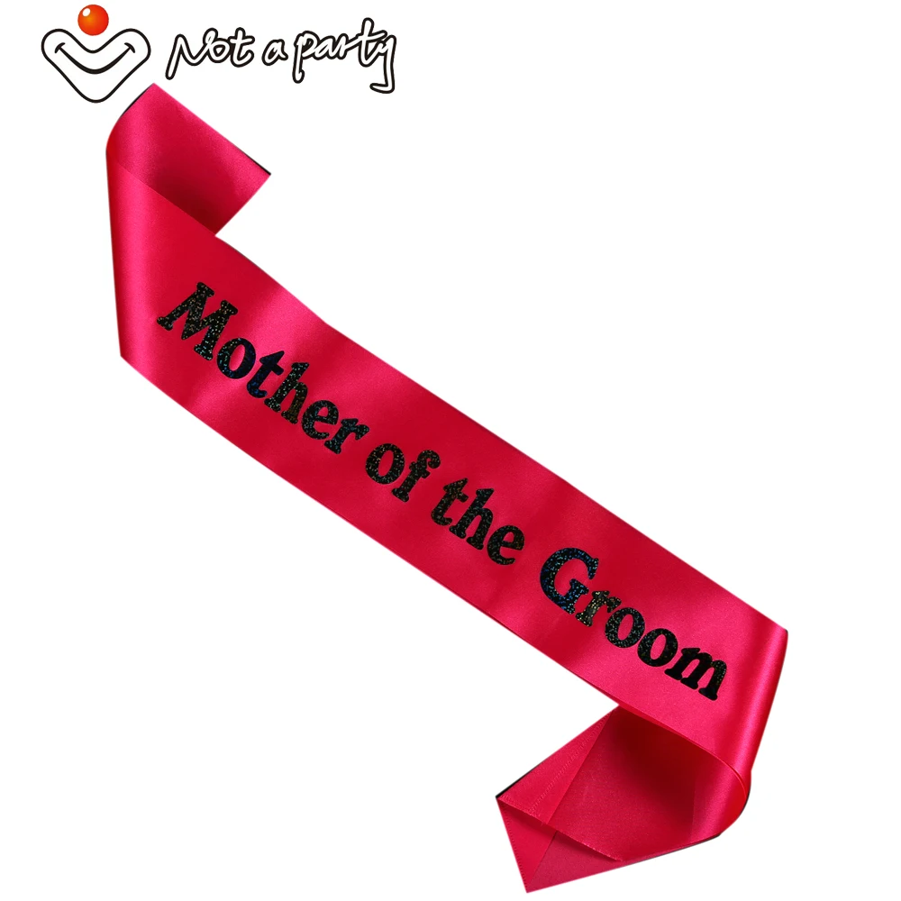 Pinkmotherofgroom Блестящий Пояс вечерние принадлежности для мероприятий Свадебные События день рождения ленты для девочки девичник холостяцкая Вечеринка принадлежности вечеринка для девочек сувениры - Цвет: Pinkmotherofgroom