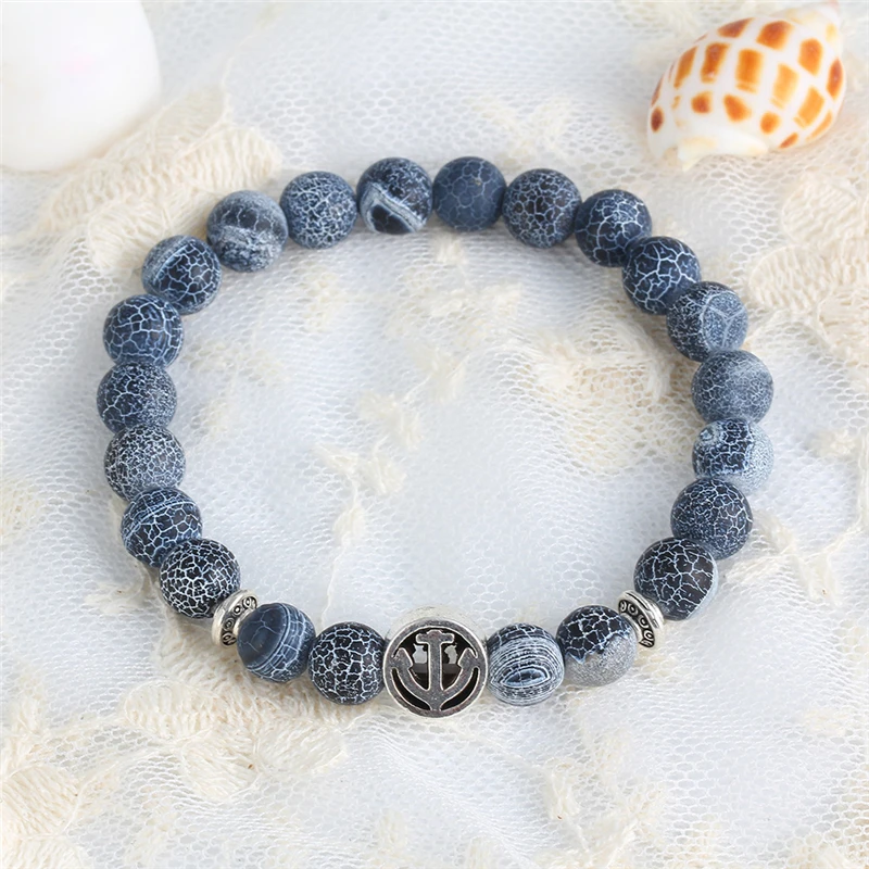 Лава камень выветривания бисера Будды Браслеты для женщин и мужчин