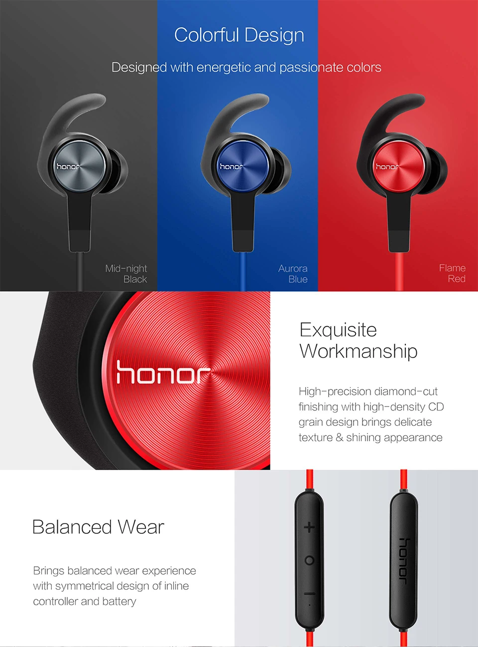 huawei Honor xSport AM61 Bluetooth гарнитура IPX5 Водонепроницаемый BT4.1 Музыкальный Микрофон управление беспроводные наушники для Android IOS