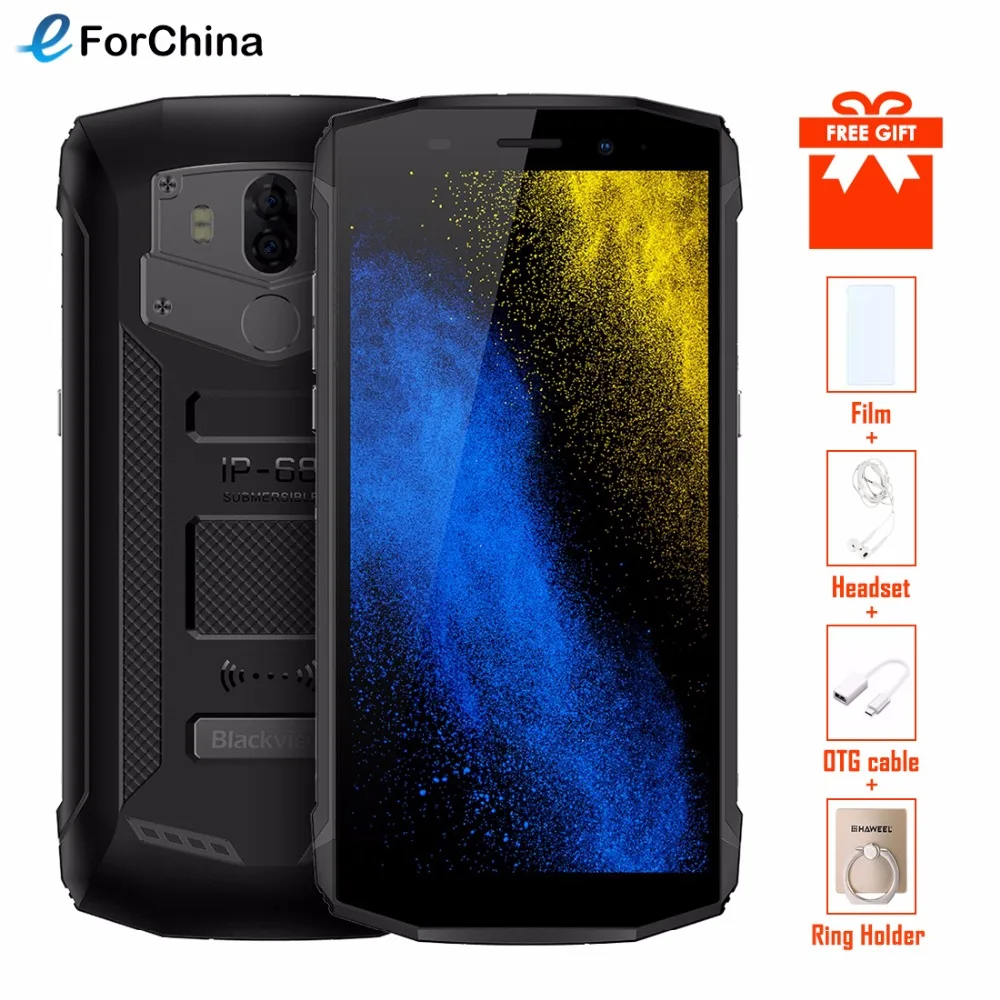 Blackview BV5800 Pro смартфон IP68 Водонепроницаемый 5 &quot18:9 HD + Android 8 1 мобильный телефон с
