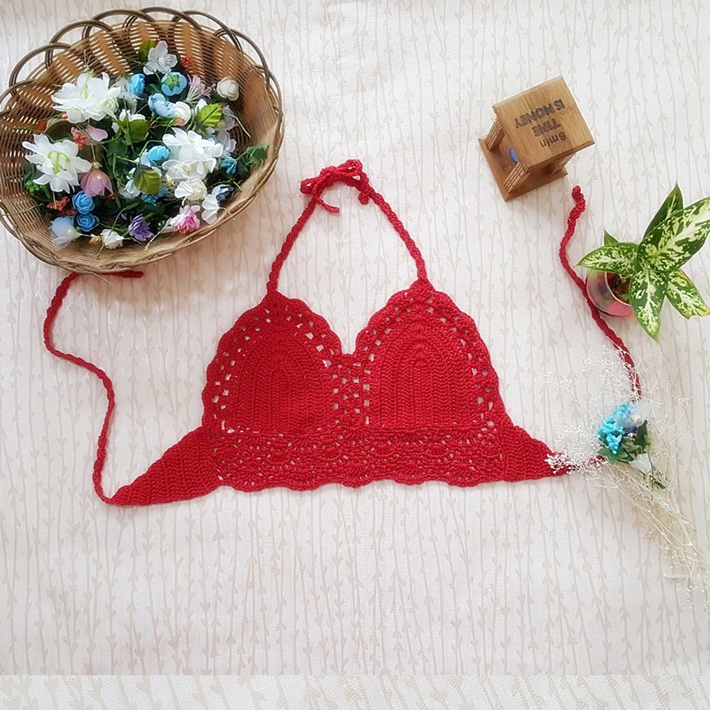 Сексуальный вязаный купальник ручной работы жилет 2018 новый бразильский Пуш Ап