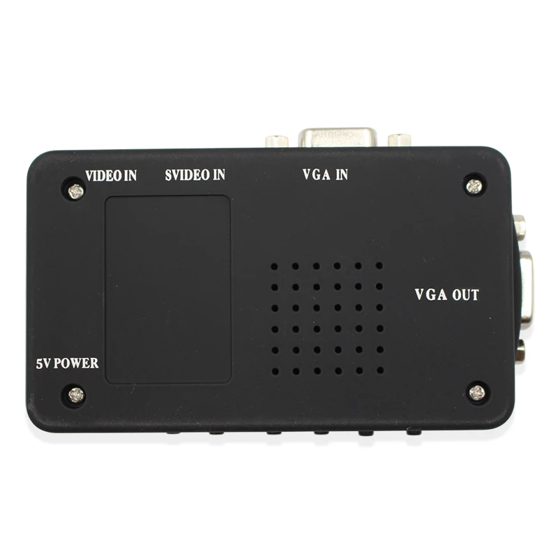 RCA Композитный S-Video в AV к VGA PC Mac Lcd Out конвертер адаптер коробка